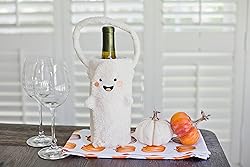 Pearhead Sherpa Wine Bottle Gift Bag, Ghost Wine
