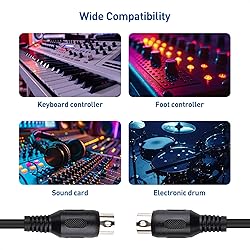 Cable Matters 2-Pack 5 Pin DIN MIDI Cable, 5 Pin