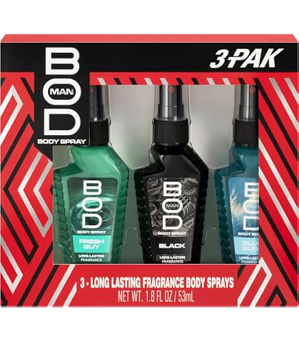 Amazon.com: BOD man Fragrance Body Spray, Fresh Blue Musk, 8 fl oz