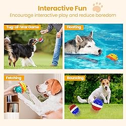 HGB Squeaky Treat Dispensing Dog Toys to Keep Them