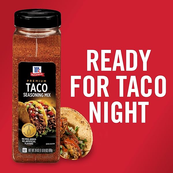 MCCORMICK PREMIUM TACO SEASONING MIX, 24 OZ