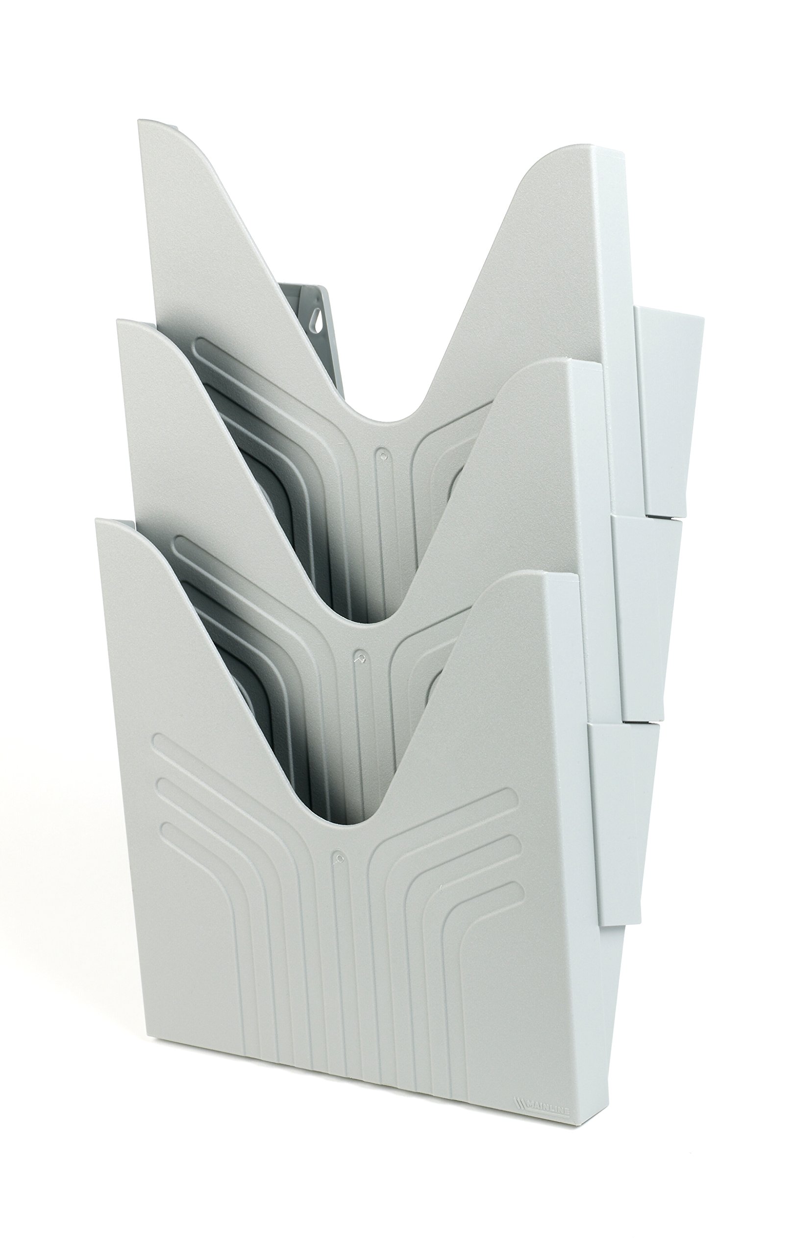 Avery 144-3LGRY Original A4 Literature Holders, 250 x 260 x 115 mm, Set of 3 - Light Grey