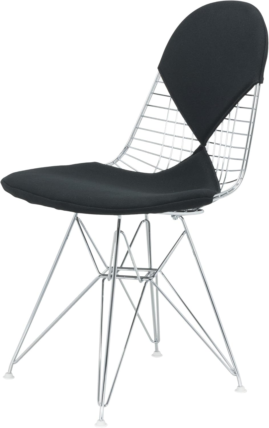 Vitra Wire Chair Stuhl DKR2 mit Sitz und Rückenkissen grau Amazon.de