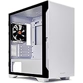 Thermaltake S100 Tempered Glass Snow Edition Micro-ATX mini-Tower Computer Case with 120mm Rear Fan Pre-Installed CA-1Q9-00S6