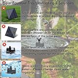 LAWOHO Solar Fountain Pump Kit with Panel 1.8W 3m Cable 4 Nozzles view 3