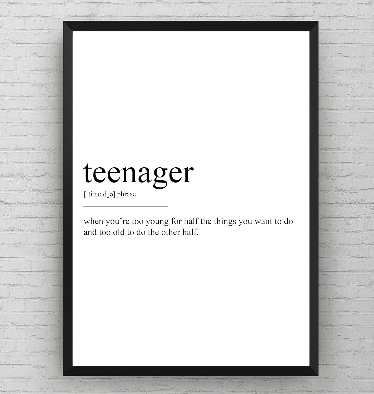 Amazon Com Teenager Definition Print Bedroom Poster School