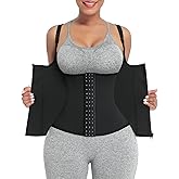 FeelinGirl Waist Trainer for Women Corset Vest Body Shaper Cincher Trimmer Tank Top Sport Girdle with Steel Bones