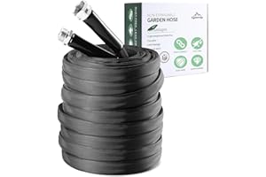 GPENG Garden Hose, 100ft Non-Expandable, Lightweight Water Hose, Leakproof & Durable Design, Easy to Store for Gardening, Car Washing, Pet Bathing
