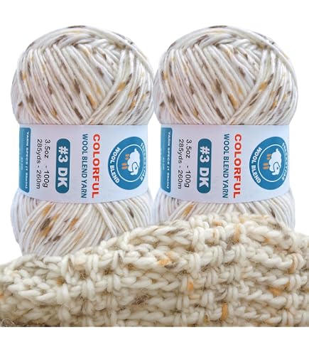 YarnArt Heritage Variegated Wool Yarn – 25% Wool, 75% Acrylic, Medium Weight For Knitting & Crochet (125m / 50g Skein) - View #11