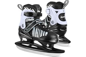 Sitanflex Adjustable Ice Skates for Kids Girls Boys, Kids Ice Hockey Skates for Beginners Ages 4-12, Toddler Ice Skating Shoe