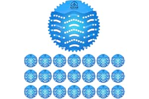 ADEVAR Urinal Screens Deodorizer,20 Packs Urinal Mats Pads Deodorizer For Bathroom, Restaurants, Offices, Schools, Etc. Fits Most Top Urinal Brands(Blue Mist)