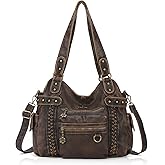 Angel Kiss Hobo Handbags for Women Soft PU Leather Shoulder Handbags Ladies Purses