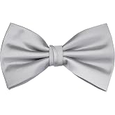Branduce Mens Solid Color Adjustable Pre-tied Bow Tie for Men Party Wedding
