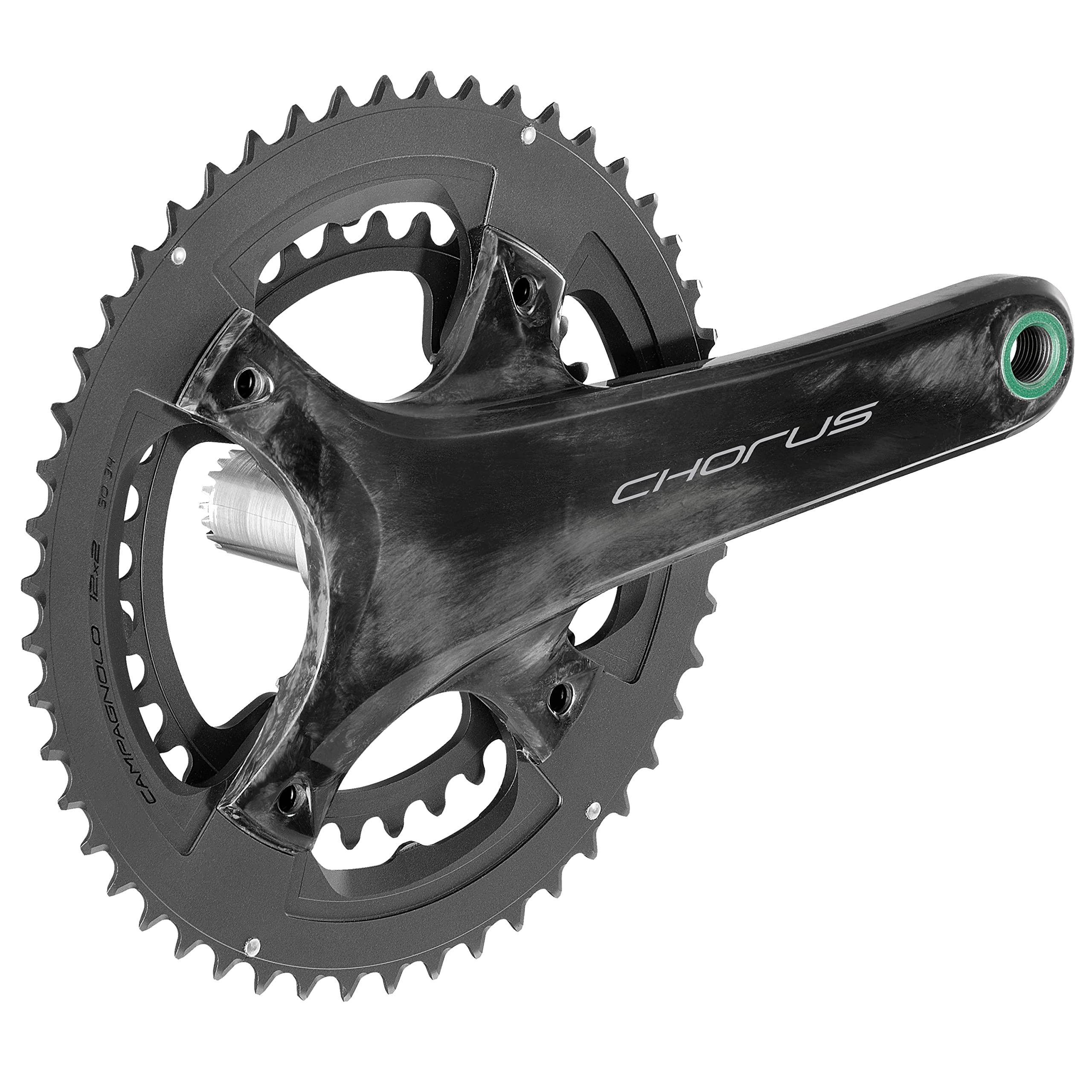 Campagnolo Chorus 12x Carbon Crankset, 172.5mm 34/50t, Black