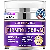 UKVOA Retinol Neck & Face Wrinkle Cream for Women, Neck Cream for Tightening and Firming, Anti Aging Skin Care with Collagen & Hyaluronic Acid, Instant Face Lift Cream 1.7 Fl Oz