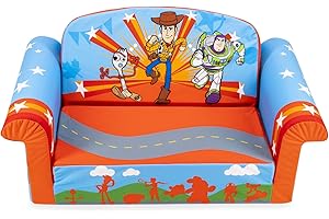 Marshmallow Furniture, Children's 2-in-1 Flip Open Foam Sofa, Disney Toy Story 4