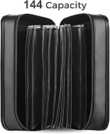 TIMCORR 144 Capacity CD/DVD Case Organizer EVA Protective Binder Black view 3