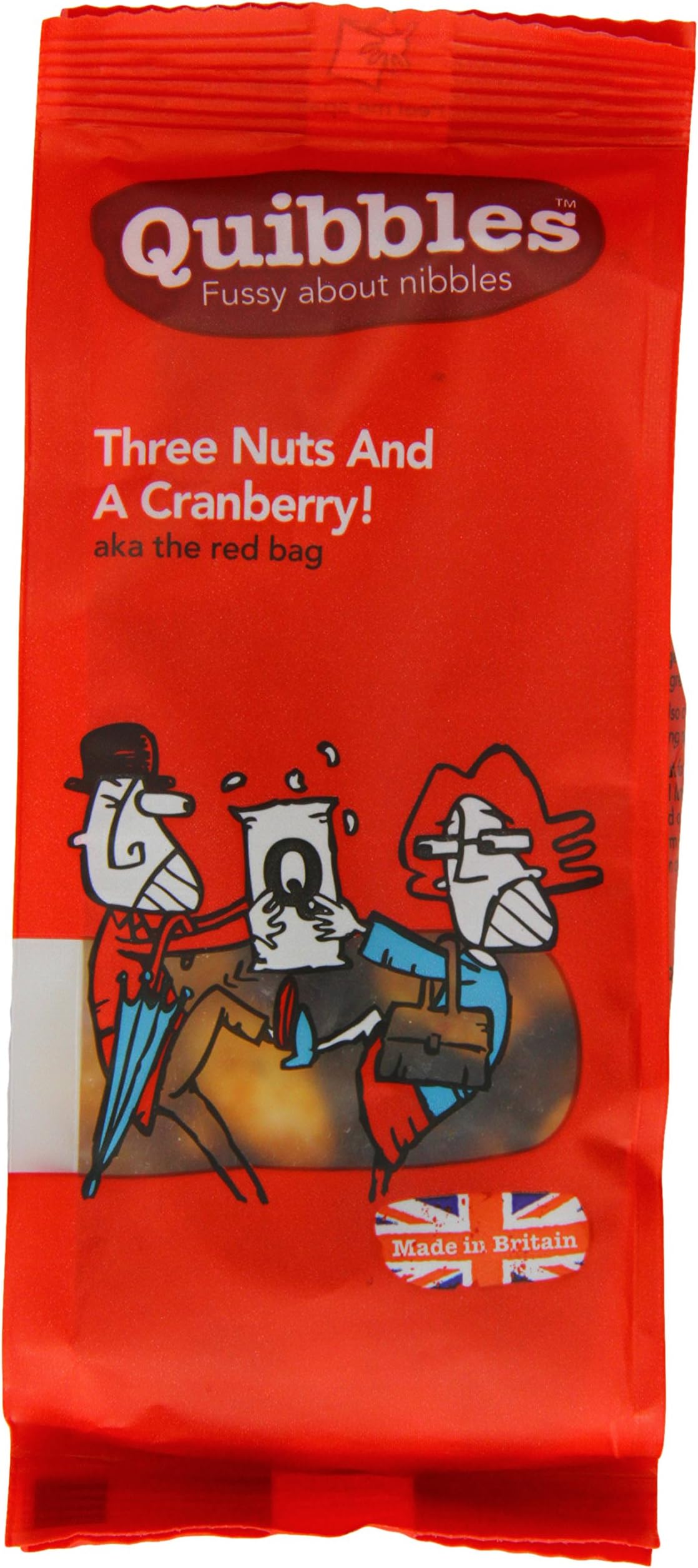 Quibbles Chilli Honey Peanuts, Chilli Cashews, Chilli Almonds and Whole Cranberries 100 g (Pack of 6)