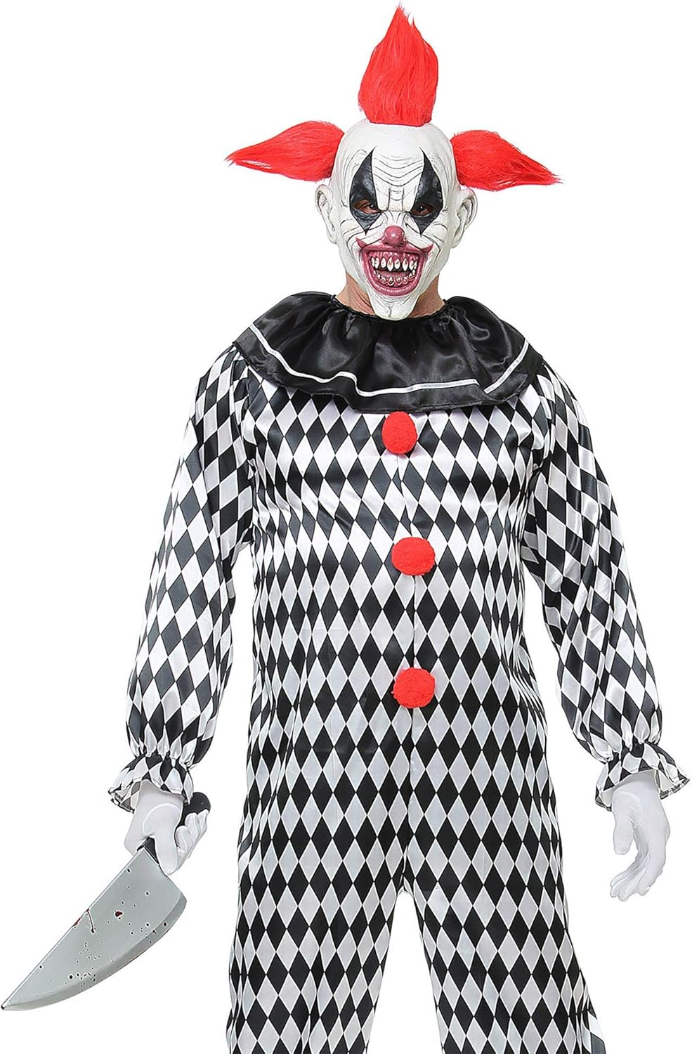 Widmann Horror Clown Full Head Mask W/hair, Multicoloured - Image 5