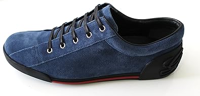 gucci blue suede sneakers