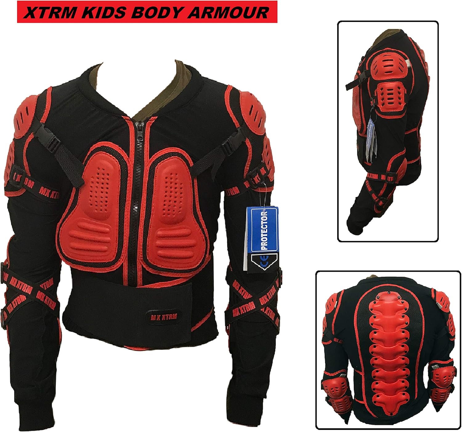 6 years XTRM EDGE Kids Mx Body Armour CE Approved Motocross Quad Bike