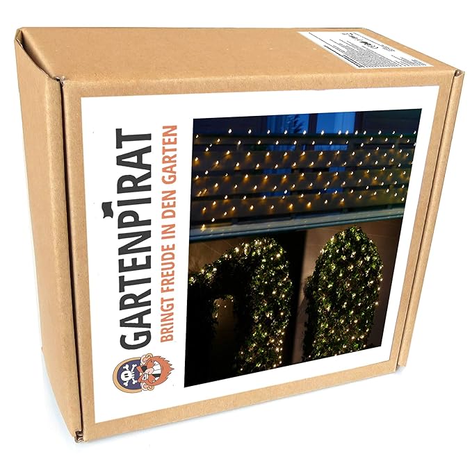 LED Lichternetz 4x1 m 160 LED warmweiß für außen Balkon