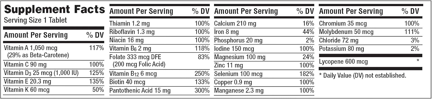 Centrum Multivitamin for Men, Multivitamin/Multimineral Supplement with Vitamin D3, B Vitamins and Antioxidants - 250 Count: Health & Personal Care