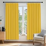 Deconovo Blackout Curtains 55x69 Pencil Pleat Ready Made 2 Panels Bedroom