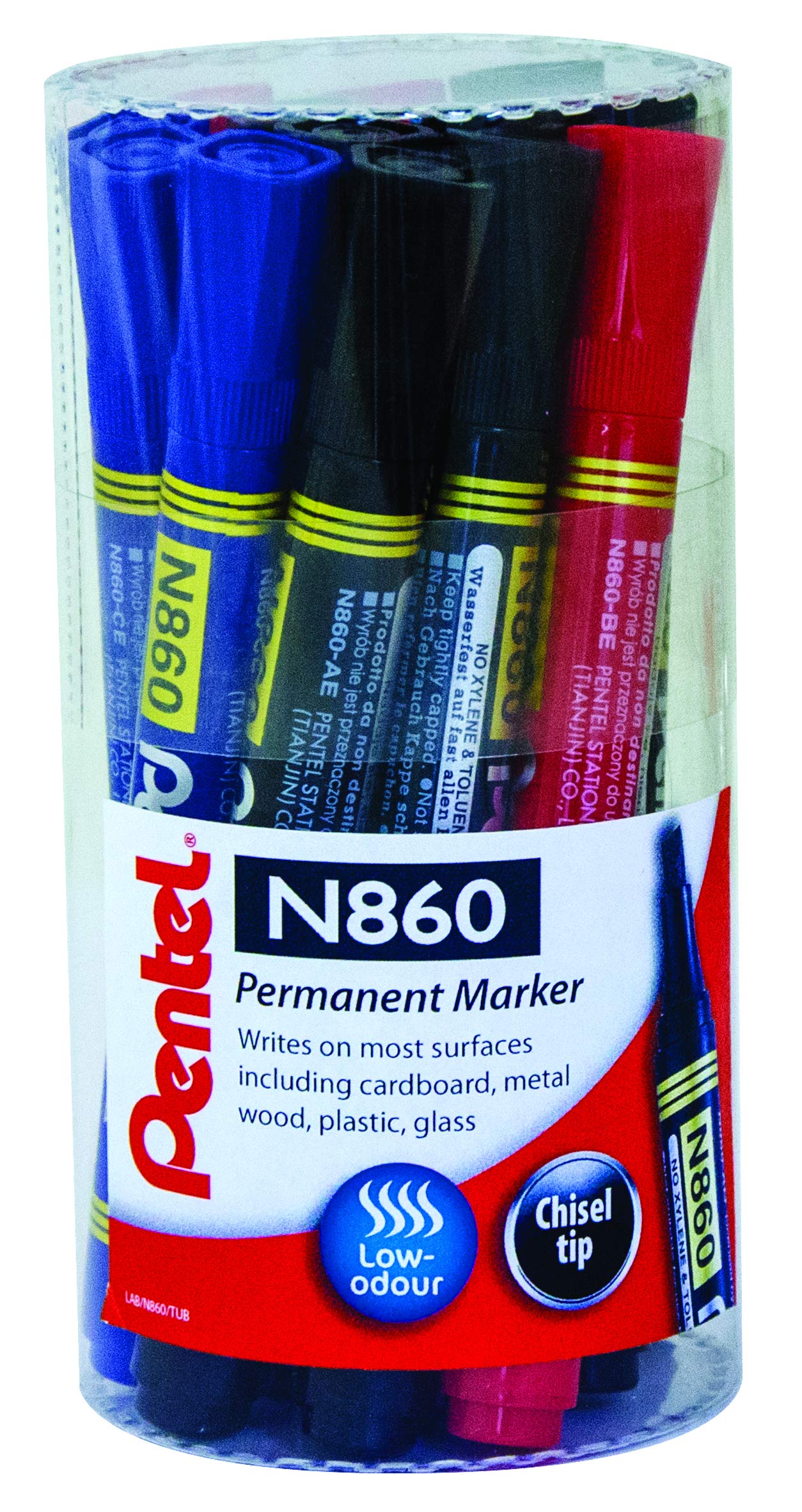 Pentel Chisel Tip Value Marker Asst 12S