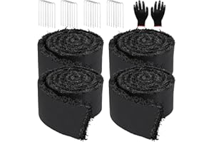 ZATOZKAR 4 Pack Rubber Mulch for Landscaping Garden Mulch Black Roll Rubber Mulch Mat Natural-Looking Edging Border Cuttable Reduced Weed Growth Organic Soil Fertilizer Bed Liner for Garden