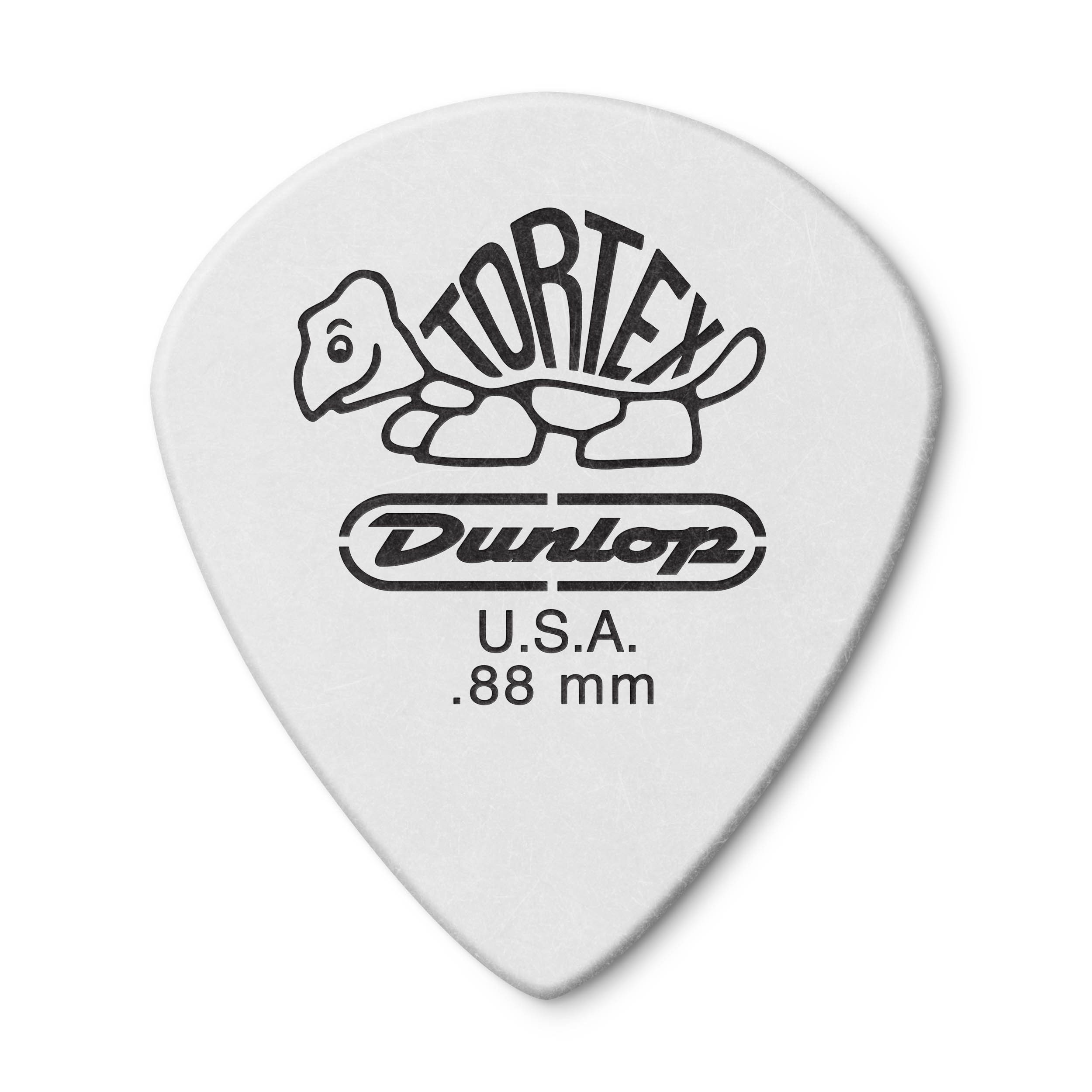 Jim Dunlop 478P 0.88mm Tortex Jazz III Guitar Pick - White (Pack of 12)