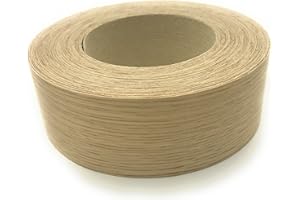 Edge Supply Brand White Oak 2" x 50' Roll Preglued, Wood Veneer Edge Banding, Iron on with Hot Melt Adhesive, Flexible Wood Tape Sanded to Perfection. Easy Application Wood Edging, Made in USA.