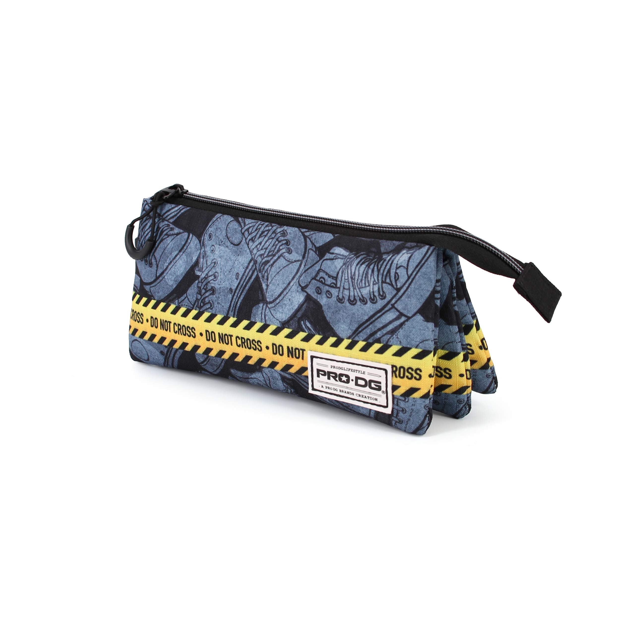 PRO-DG Unisex-Child 00816 Triple HS Pencil Case Do Not Cross, Do Not Cross, One Size