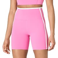 Shorts De Yoga Brillants SOFSOT - Nylon 76%, Spandex 24%, Séchage Rapide, Taille Haute - Pour Pilates, Vélo, Moto, Sport En Plein Air