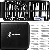 BioPrecision 46-Piece Surgical-Grade Dissection Kit, College and University | Certified German Stainless Steel, Complete Anatomy Lab Tools, Hemostatic Clamps, Splinter Forceps, Micro-Dissection Tweezers