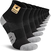 COOPLUS 10 Pairs Mens Quarter Socks Breathable Casual Ankle Short Thin Socks for Men
