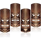 Soulchen Wooden Tiki Masks Wall Hanging 12" Tiki Bar Totem