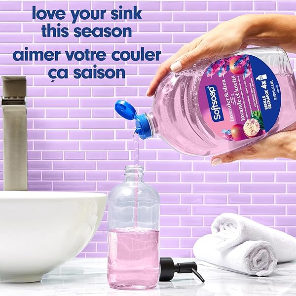 SOFTSOAP DEEPLY MOISTURIZING LIQUID HAND SOAP REFILL, LAVENDER & SHEA BUTTER – 50 FL. OZ