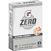 Gatorade G Zero Powder Packets Glacier Cherry 1.08oz 10ct