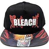 Ripple Junction Bleach Snap Back Hat Ichigo Kurosaki Lenticular Flat Bill 3D Embroidered Anime Logo Officially Licensed