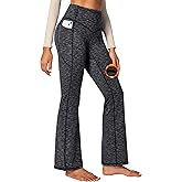 IUGA Fleece Lined Pants Women Thermal Flare Leggings Winter Warm Bootcut Workout Yoga Pants Women with Pockets High Waisted