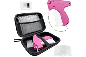 JINFFR Tagging Gun for Clothing, Tagging Gun Kit with Hard Case, 1600pcs 1" Barbs Fasteners and 6 Needles, Price Tag Gun, Standard Retail Price Tag Attacher Gun Kit, Clothes Tagging Gun