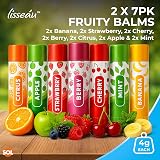 SOL 14 Pack Women's Lip Balm Set with Beeswax & Vitamin E view 2