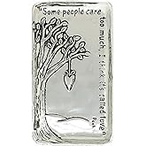 Basic Spirit Pewter Some People Care Too Much Pooh Quote Small Tray Trinket Dish Ring Holder Gift Box