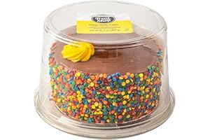 Our Specialty 5" Chocolate Celebration Cake, Iced with Chocolate Buttercreme Icing Decorated with Sprinkles, Frozen