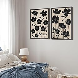 MUDECOR Framed Canvas Print Wall Art Set Silhouette