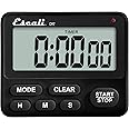 Escali Extra Loud Display Digital Kitchen Timer with Clock Mode, Recall Timer Magnetic Back