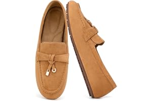 Viraduckt Womens Loafers Casual Walking Flats Slip On Women's Dress Shoes Round Toe Office Moccasins for Woman