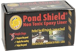 Pond Armor SKU-Clear-QT-R Non-Toxic Pond Shield Epoxy Paint, 1.5-Quart, Clear