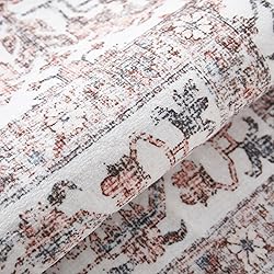 PureCozy Red Runner Rug 2x8 Indoor Vintage Area Rug
